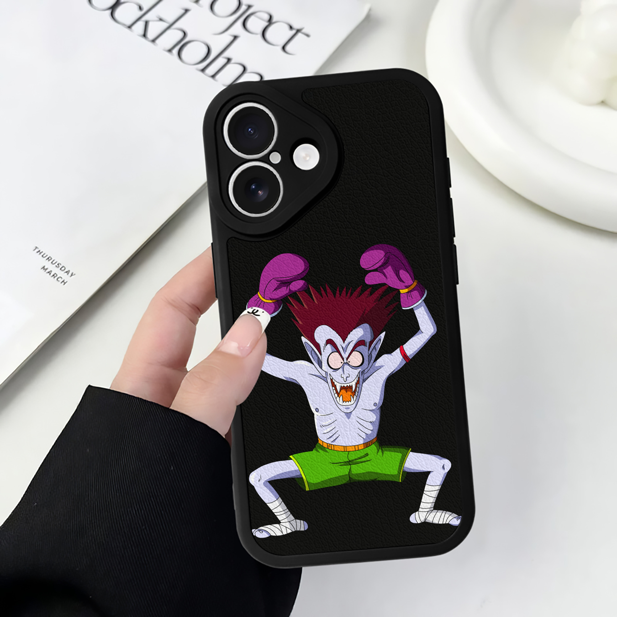（画像用） ドラゴンボール DRAGON BALL 【iPhone 16シリーズ対応】シリコンスマホケース（レザー調） 材質：シリコン